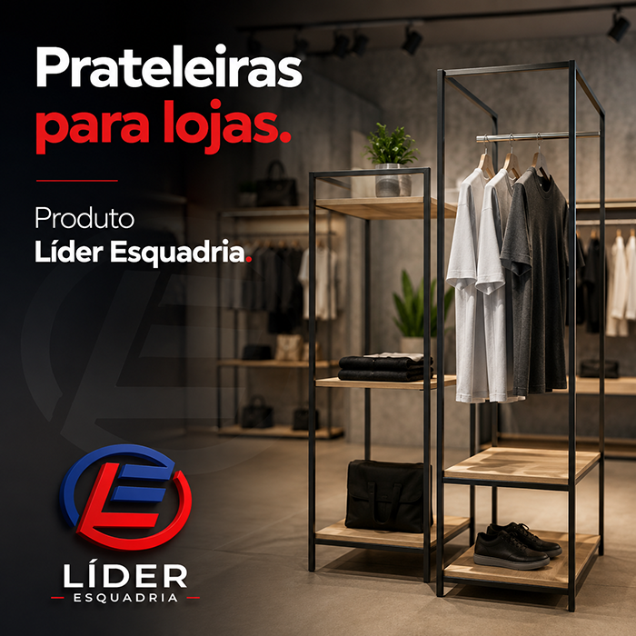 Prateleiras para lojas - Líder Esquadria